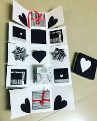 It's a fun and versatile concept that combines scrapbooking, memory keeping, journaling, card making, stamping. Black And White Theme Based Infinity Explosion Box Craft And Card Handmade Cards Birthdaycards Exploding Gift Box Diy Exploding Box Explosion Box Cards