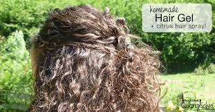 Teamed up with a citrus hair spray. Homemade Hair Gel Citrus Hair Spray