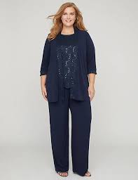 3 Piece Lace Gala Pant Suit Catherines Mother Of The Groom Suits Mother Of The Bride Suits Pantsuits For Women