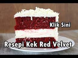 This red velvet cake is moist and delicious and finished off with a rich and creamy frosting. Resepi Kek Red Velvet Youtube