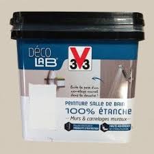 V33 Deco Lab Peinture Salle De Bain 100 Etanche Beige Nature Peinture Salle De Bain Peinture Etanche Salle De Bain