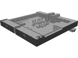 Temple Of Karnak Rebuilt 3d Model 3d Model Model Rebuild