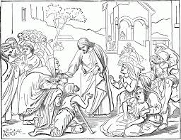 Coloring pages for kids jesus mission period jesus put his fingers. Coloring Pages Of Peter And John Heal A Lame Man Coloring Home