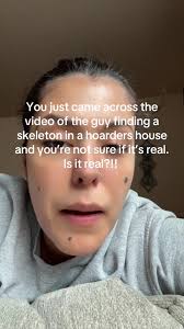 Man with Skeleton Cleaning House