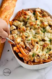 Chicken Pasta Bake Simple Delicious Dinner A Pinch Of Healthy Recipe In 2020 Best Pasta Recipes Baked Chicken Pasta Recipes Baked Pasta Recipes