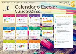 En los próximos días estarán disponibles los formatos gráficos del calendario: Calendario Escolar Clm 2021 22 Sindicato De Trabajadores Y Trabajadoras De La Ensenaza De Castilla La Mancha