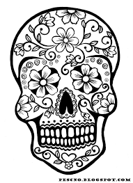 Although sugar skulls associate with something dark and death, many people love it. Sugar Skull Adult Coloring Page Coloring Home