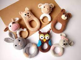 Crochet Bear Rattle Amigurumi Rattles Cute Baby Toys Newborn Etsy Juguetes De Bebe De Ganchillo Regalos De Baby Shower Regalos Recien Nacidos