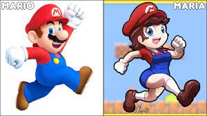 Super Mario Characters Gender Swap - YouTube