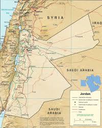 Descubrir israel y los territorios palestinos de otra forma. Jordan Map Amman Asia