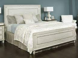 Queen beds provide more space to sleep in comfort at night. American Drew Southbury White Parchment Queen Size Panel Bed Ad513304r