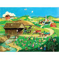 Jigsaw puzzles at puzzle warehouse; Easter Egg Hunt 500 Piece Jigsaw Puzzle Spilsbury