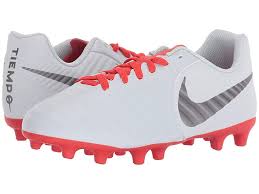 Nike Kids Jr Legend 7 Club Mg Soccer Toddler Little Kid Big Kid Kids Shoes Pure Platinum Metallic Dark Grey Light Crimson Soccer Shoe Nike Cleats Shoes