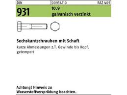 Din 931 a4 m 8x210. 100 X Sechskantschrauben Din 931 10 9 M8 X 100 Galv Verzinkt Getempe 16 23