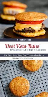 The Best Keto Buns You Will Find Shape Your Buns The Way You Want For Burgers Hot Dogs And Tacos Are You Scar Keto Buns Keto Recipes Easy Best Keto Bread