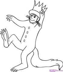 Classic children's books remind me of a simpler time.a time when i was a kid; Where The Wild Things Are Coloring Pages Bing Images Wild Things Party Coloring Pages Wild One Birthday Party