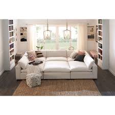 Plush 6 Piece Sectional Value City Furniture And Mattresses Value City Furniture Living Room Seating Media Room Seating