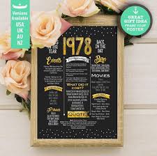 40th Anniversary Printable 40th Anniversary Sign 40 Year 40th Birthday Poster 40th Anniversary Ideas 40th Wedding Anniversary Gifts