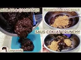 Saus Cokelat Crunchy Belum Ada Yang Jual Simple Chocolate Sauce Youtube Makanan Penutup Makanan Manis Cokelat