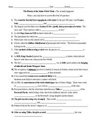 Another common misconception is that all the accused witches were women. Salem Witch Trials History Channel Worksheets Teaching Resources Tpt