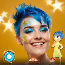 Inside Out: Joy Cosplay Blue Eye Contact Lenses