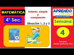 El administrador del blog libros favorito 2019 también recopila otras imágenes relacionadas con los paco el chato matematicas 2 de secundaria a continuación. Semana 4 Aprendo En Casa Tarea Resuelta Cuarto De Secundaria Matematica Interes Simple Y Compuesto R Youtube
