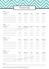 Collection of most popular forms in a given sphere. Health And Fitness Printables Kit All About Planners