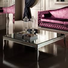 Table is in excellent condition with no scratches or cracks. Contemporary Venetian Low Square Coffee Table Juliettes Interiors
