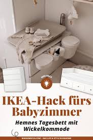 Keine lust die europaletten mobel selbst zu bauen. Ikea Hack Furs Babyzimmer Hemnes Tagesbett Mit Wickelkommode