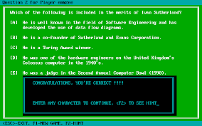Not too many of you will remember 1947. Computer Trivia Quiz Game At Dosgames Com