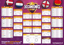 Ek 2021 european champions cup nederland. Ek Speelschema 2020 2021 Koning Sport
