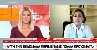 Κανένας ασθενής covid δεν θα μείνει αβοήθητος παρά την πίεση που δέχεται το σύστημα υγείας. Kotanidoy Den 8a Doyme Meiwsh Twn Kroysmatwn Tis Epomenes Hmeres Thecaller