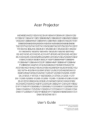 07/2011 acer projector x1120h/x1220h/x1320wh/p1120/p1220/p1320w series. Acer S1286hn User Manual Manualzz