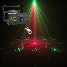 Suny Rg Laser Light Dj Laser Lights For Party Music Laser Projector 16 Gobos Red Green Laser Blue Led Remote Control Sound Active Stage Lighting Indoor Disco Home Decorative Holiday Dance Live