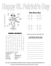 Printable 4 In 1 St Patricks Day Activity Sheet St Patrick S Day Words St Patrick Day Activities Activity Sheets