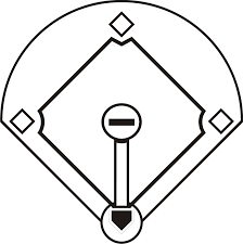 Baseball Bat And Ball Black And White Clipart Baseball Images Clip Art Baseball Diamond Baseball Field Baseball