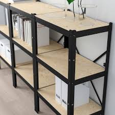 Étagère métalesandra dfje l'ai mise dans la chambre de mon fils pour ses légos. Bror Etagere Noir Bois 194x40x110 Cm Ikea