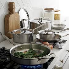 All Clad D3 Stainless 10 Piece Cookware Set With Bonus Crate And Barrel Kitchen Essentials Cookware Set Kitchen Essentials Checklist