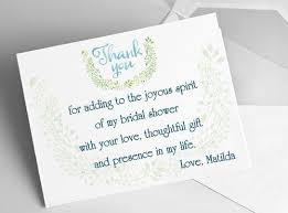Start by creating an overall gift budget to celebrate the happy couple. Bridal Shower Thank You Cards Sample Wording Tips And Etiquette Bridal Shower Invitation Wording Wedding Shower Gift Wedding Card Quotes
