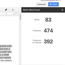 But you will need to access it in order to know the word. Google Docs Word Count Add Ons By Lou Yuhasz Medium
