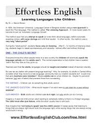 Pdf Effortless English Learning Languages Like Children Linh Linh Academia Edu