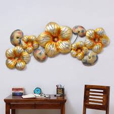 Our exquisite pieces are a great modern touch in any room. Gold Iron Big Flower Metal Wall Art Manufacturer In Rajasthan India By Decorfry Id 5479081