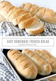 Easy Homemade French Bread Recipe Recipe Bread Recipes Sweet Homemade French Bread Bread