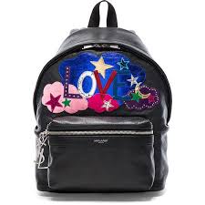 Saint Laurent City Mini Love Backpack 1 565 Liked On Polyvore Featuring Bags Backpacks Handbags Day Pack Backpac Studded Backpack Leather Backpack Bags