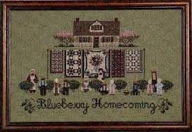 Free diamond ring cross stitch pattern. Blueberry Homecoming By Told In A Garden From Salt Pepper Cross Stitch Cross Stitching Cross Stitch Kits