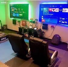 It just needed a few. 40 Best Video Game Room Ideas For Gamers Guide Ps4 Ideas Of Ps4 Ps4 Playstation4 Play Station Ro Video Game Rooms Boys Game Room Video Game Room Design