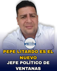 VENTANAS TIENE NUEVO JEFE POLÍTICO Esta tarde será posesionado José Litardo  cómo nuevo Jefe Político de Ventanas , este acto será en el edificio de la  Gobernación ante la Gobernadora de Los