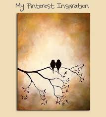 Bird On Tree Branch Painting Birds On A Branch Silhouette Painting Crafts By Amanda Silhouette Painting Painting Crafts Painting