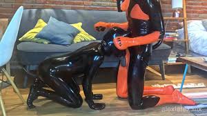 Latex puppies alone T2, In heat - Alex Latex