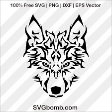 Download Wolf Tribal Vector Svg Cut File Svgbomb